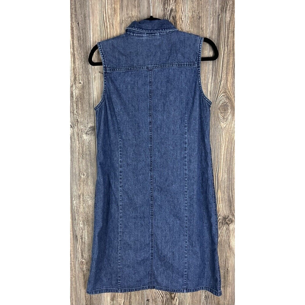 L.L. Bean Blue Denim Midi Dress - Picture 3 of 12